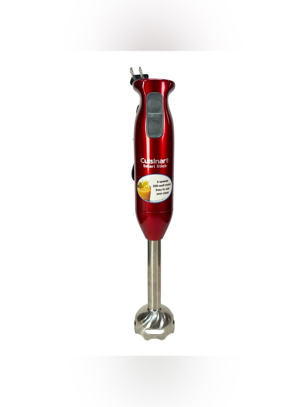 Cuisinart Smart Stick Hand Immersion Blender Red 2-Speed 200 Watt CSB-75 Tested